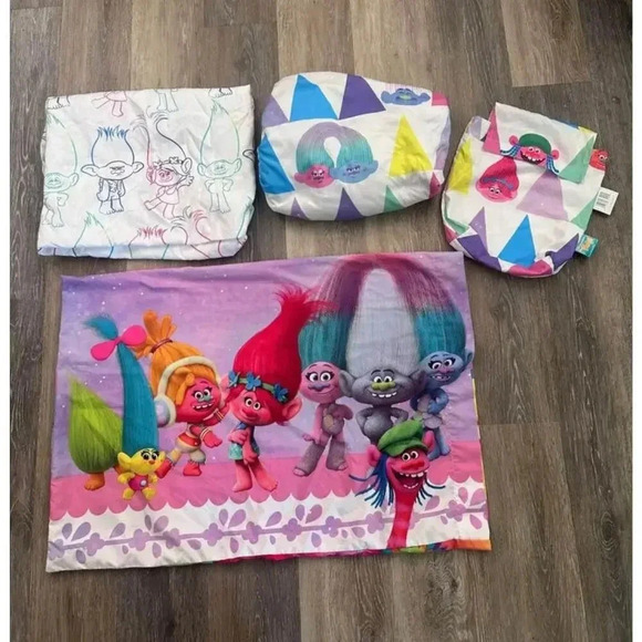 Trolls Twin Bedding Set,‎ Sheets and Pillow Case #k5 - Picture 2 of 4